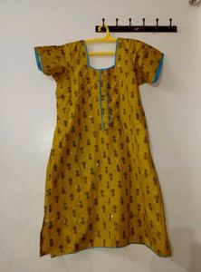 Yellow Printed Kurta 💛