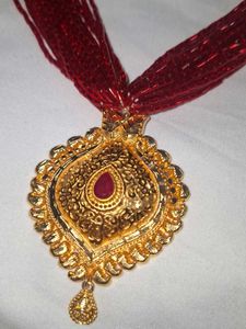 Traditional Red Beaded Necklace