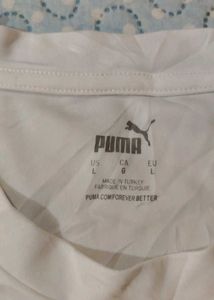 Puma Men's White T-Shirt