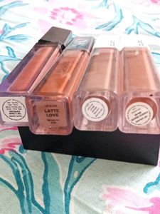 set of 4 brown Lip Gloss, zudio &amp; other brands