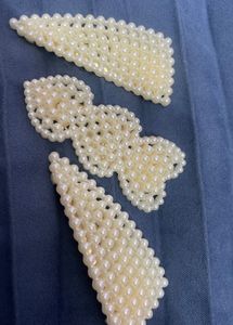 Combo Pearl Hair Clips &amp; Flower Earrings