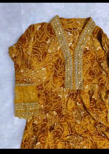 Elegant Yellow Kurta Set with Dupatta