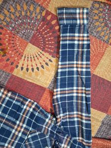 Classic Blue Plaid Flannel Shirt