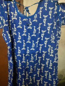 Blue cotton free sizes Kurt's.