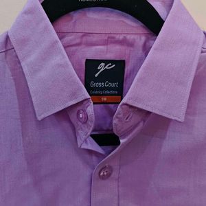 GrossCourt Lavender Formal Shirt