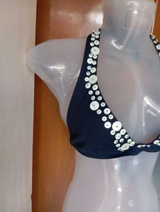 Stylish Embellished Bikini Top