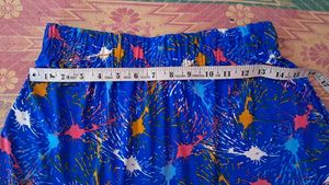 Boho Blue Printed Dhoti Pants