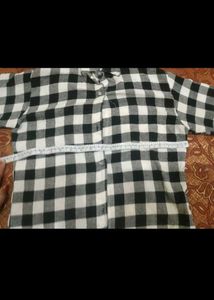 Black &amp; White Checkered Shirt