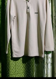 Zara Cream Long Sleeve Shirt