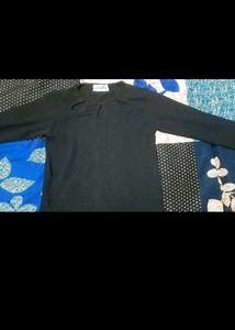 Black crop Top with Cutout Detail