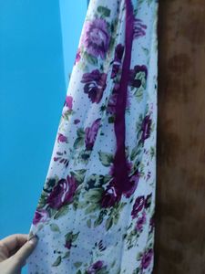 Purple Night shrug with Floral Print