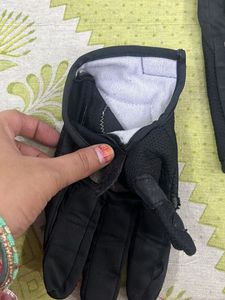 Black Motorcycle Gloves