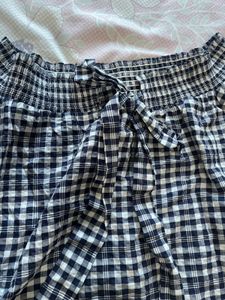 Cute Gingham Off-Shoulder Top