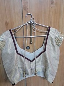 Elegant Beaded Sleeve Blouse
