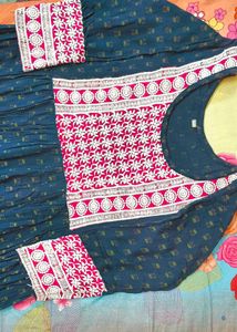 Anarkali With Embroidery Work