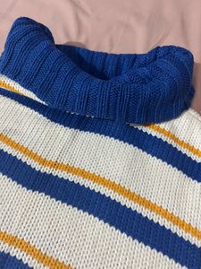 Striped Turtleneck Sweater