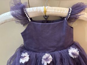 Purple Tulle Flower Girl Dress
