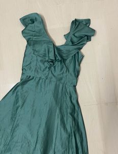 Chic Polka Dot Ruffle Gown