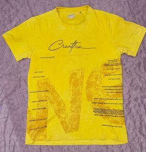 Yellow Graphic Print T-Shirt