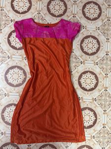 Pink & Orange Dress
