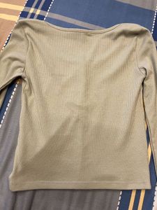 Ribbed Henley Top