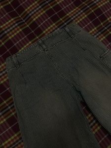 Striped Wide Leg Jeans