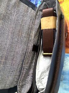 The Postbox Navy Briefcase Laptop bag padd