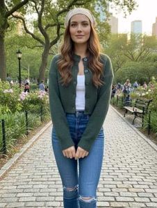 ZARA cropped Cardigan