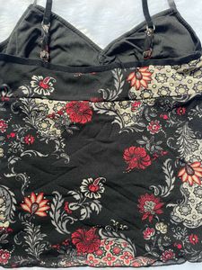 Floral Print Spaghetti Strap Top