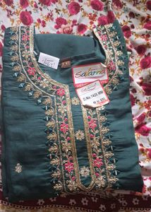 Embellished Teal Kurta