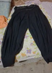 Flowy Black Ethnic Afghani Salwar full flair