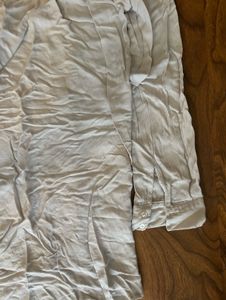 H&amp;M Light Grey Button Up Top
