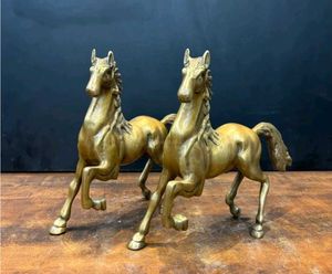 Vintage Running Horses - Sculpture Duo