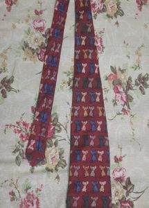 Striped Men's blue Ties - Set of 2