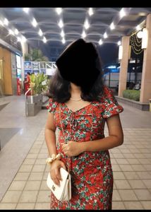 Floral Print Midi Dress