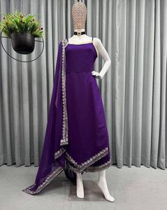 Elegant Purple Kurta Set with Dupatta