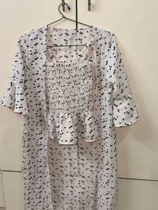 Smocked Triangle Print Camisole Top