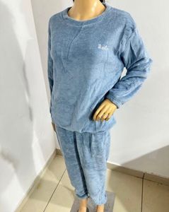 Cozy Blue Flannel Pajama Set