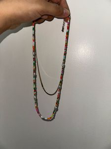Funky Layered Beaded Necklace