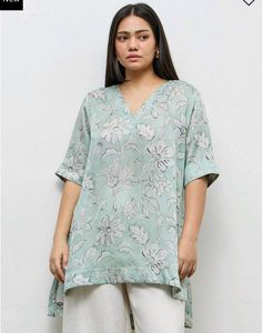 Elegant Floral Print Kurta