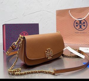 Tory Burch Brown Leather Crossbody Bag