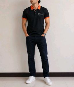 Men's Black Polo T-Shirt
