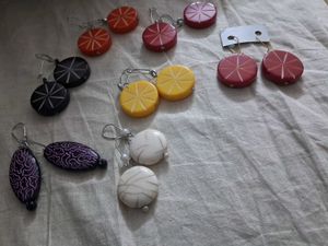 7 pairs Assorted Funky Earrings college party wear