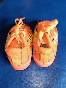 Cute Orange Fila Kids' Squeaky Shoes
