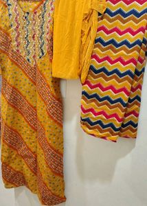 Elegant Yellow Kurta Set with Dupatta
