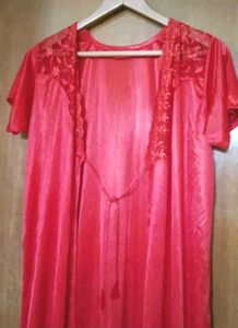 Brand new Elegant Red Nightgown with Lace Detail