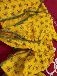 Vibrant Yellow Printed Lehenga Choli Set