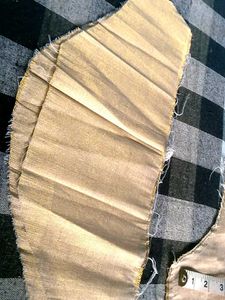 Golden Ethnic Blouse unfinished