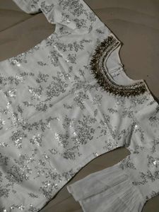 Price Drop White Garara Suit