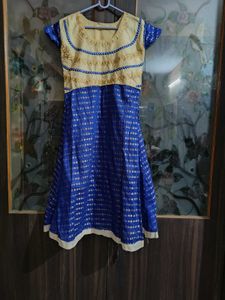 Blue & Gold Indian Kurta